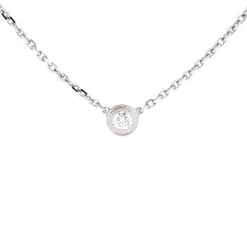 Cartier D'Amour Pendant Necklace 18K White Gold and Diamond XS