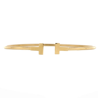 Tiffany & Co. T Wire Bracelet 18K Yellow Gold Narrow