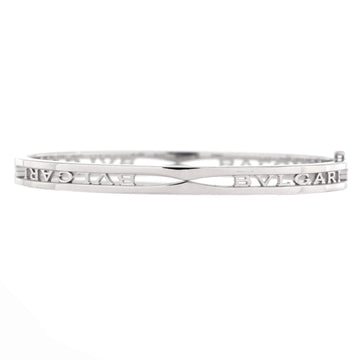 Bvlgari B.Zero1 Hinged Bangle Bracelet 18K White Gold