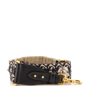 Christian Dior Shoulder Strap Embellished Oblique Canvas