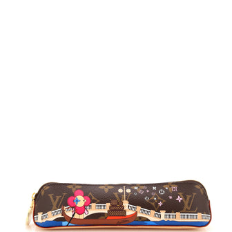 Louis Vuitton Elizabeth Pencil Pouch Limited Edition Vivienne Xmas Monogram Canvas
