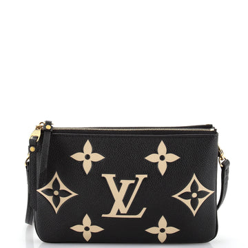 Louis Vuitton Double Zip Pochette Bicolor Monogram Empreinte Giant