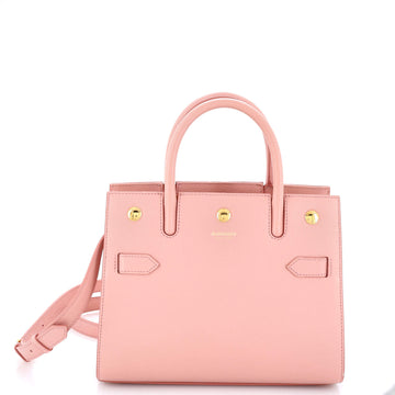 Burberry Title Top Handle Bag Leather Mini