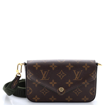 Louis Vuitton Felicie Strap & Go Handbag Monogram Canvas