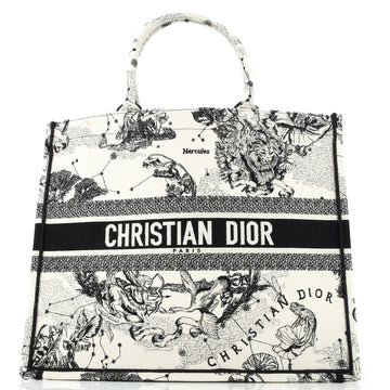 Book Tote Embroidered Canvas Large