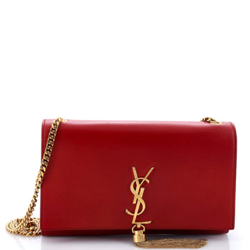 Saint Laurent Classic Monogram Tassel Crossbody Bag Leather Medium