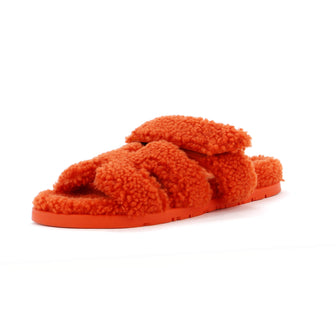 Hermes Women's Chypre Sandals Shearling