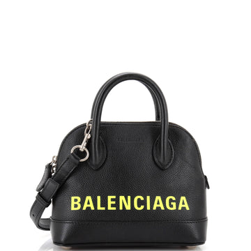 Balenciaga Logo Ville Bag Leather XXS