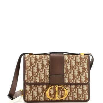 Christian Dior 30 Montaigne Flap Bag Oblique Canvas