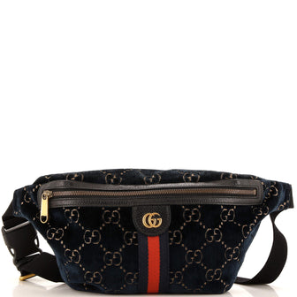 Gucci Ophidia Zip Belt Bag GG Velvet