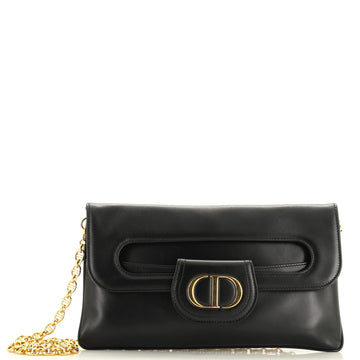 Christian Dior DiorDouble Chain Bag Leather Medium