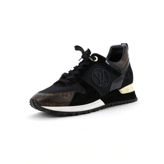 Louis Vuitton Women's Run Away Sneakers Mesh with Monogram Canvas and Suede