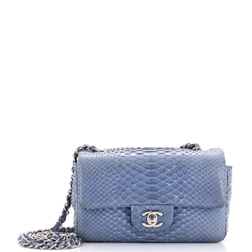 Chanel Classic Single Flap Bag Python Mini