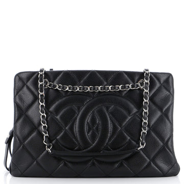 Chanel Timeless CC Shopping Tote Quilted Caviar Medium