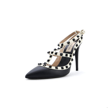 Valentino Garavani Women's Rockstud Ankle Strap Pumps Leather 100