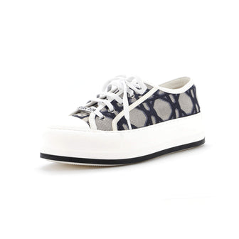 Christian Dior Women's Walk'N'Dior Sneakers Macrocannage Embroidered Canvas