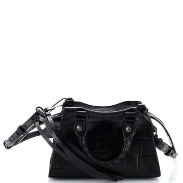 Balenciaga Neo Classic City Bag Crocodile Embossed Leather Nano