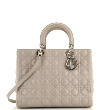Christian Dior Lady Dior Bag Cannage Quilt Lambskin Large