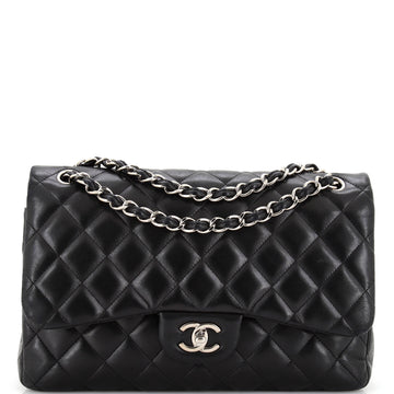 Chanel Classic Double Flap Bag Quilted Lambskin Jumbo