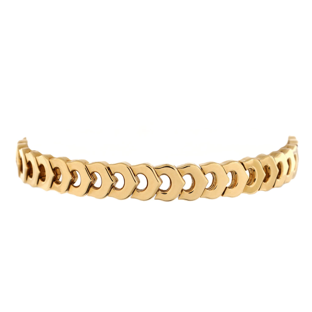 Cartier Vintage C de Cartier Link Bracelet 18K Yellow Gold Yellow