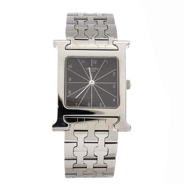 Hermes Heure H Quartz Watch Stainless Steel 26