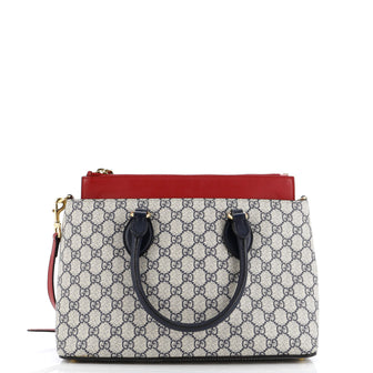 Gucci Linea A Convertible Tote GG Coated Canvas Small