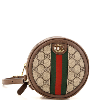 Gucci Ophidia Round Backpack GG Coated Canvas Mini