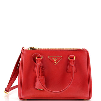 Prada Galleria Double Zip Tote Saffiano Leather Small