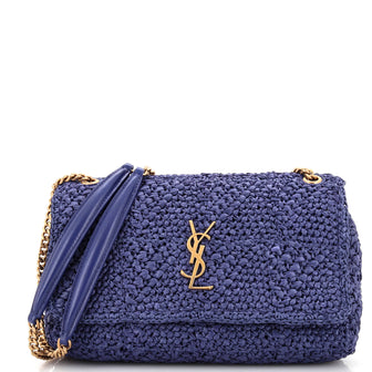 Saint Laurent Jamie Flap Bag Crochet Raffia Medium