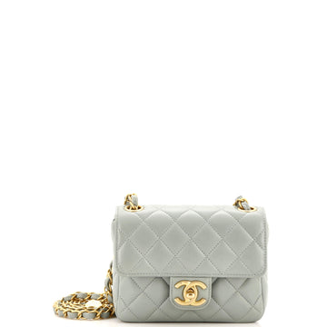 Chanel Casino Royale Charms Square Flap Bag Quilted Lambskin with Enamel Mini