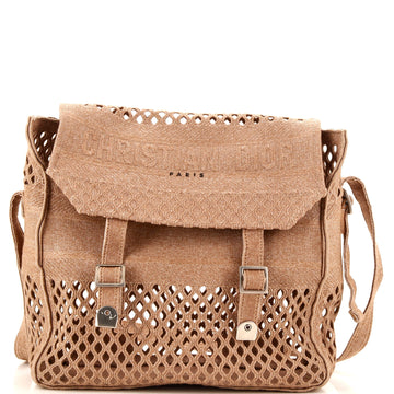 Christian Dior Diorcamp Messenger Bag Camouflage Embroidered Canvas