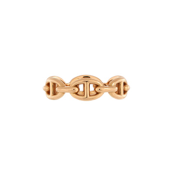 Hermes Chaine d'Ancre Enchainee Ring 18K Rose Gold Small