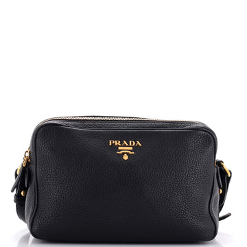 Prada Double Zip Camera Bag Vitello Daino