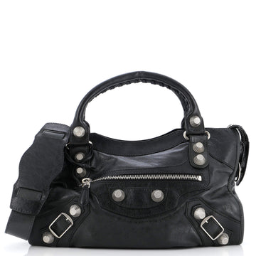 Balenciaga City Giant Studs Bag Leather Medium