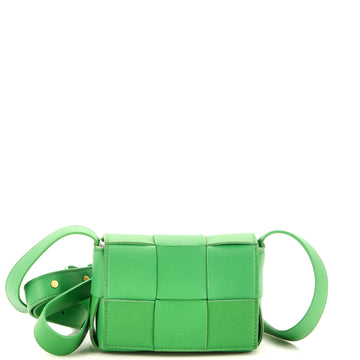 Bottega Veneta Cassette Crossbody Bag Maxi Intrecciato Leather Candy