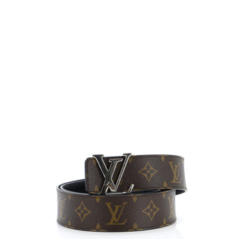 Louis Vuitton LV Initiales Reversible Belt Monogram Canvas and Leather Wide