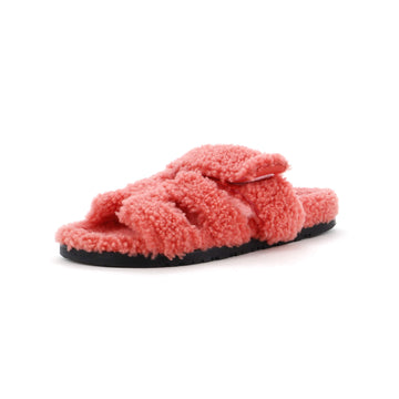 Hermes Women's Chypre Sandals Shearling