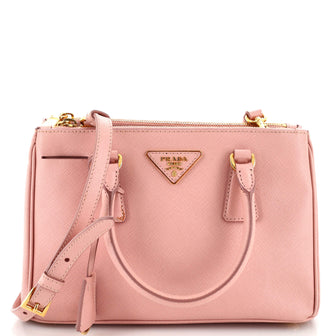 Prada Galleria Double Zip Tote Saffiano Leather Small