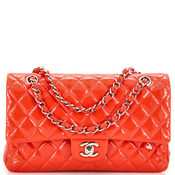 Chanel Classic Double Flap Bag Quilted Patent Medium