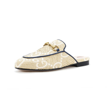 Gucci Women's Princetown Mules Jumbo GG Raffia