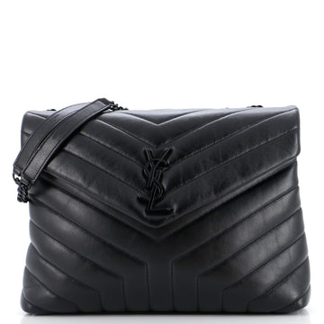 Saint Laurent Loulou Shoulder Bag Matelasse Chevron Leather Medium