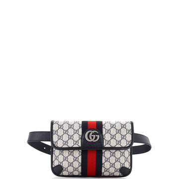 Gucci Ophidia Flap Belt Bag GG Coated Canvas
