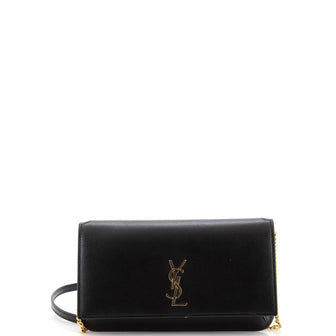 Saint Laurent Classic Monogram Phone Holder Shoulder Bag Leather