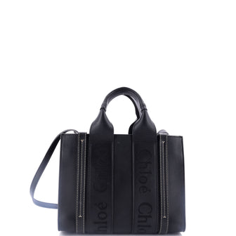 Chloe Woody Convertible Tote Leather Small