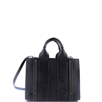 Chloe Woody Convertible Tote Leather Small