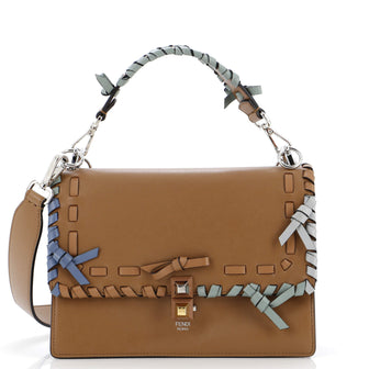 Fendi Kan I Bow Bag Whipstitch Leather Medium
