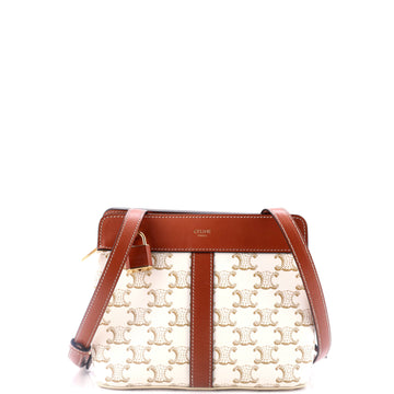 Celine Teen Cabas De France Bag Triomphe Coated Canvas Small
