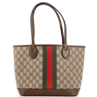 Gucci Ophidia Open Shopping Tote GG Coated Canvas Small