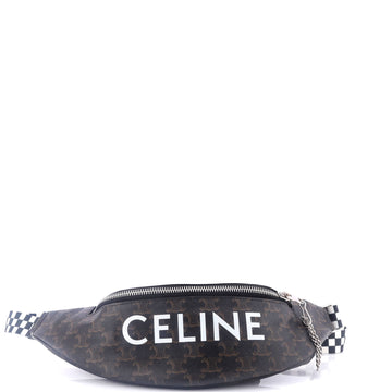 Celine Logo Belt Bag Triomphe Coated Canvas