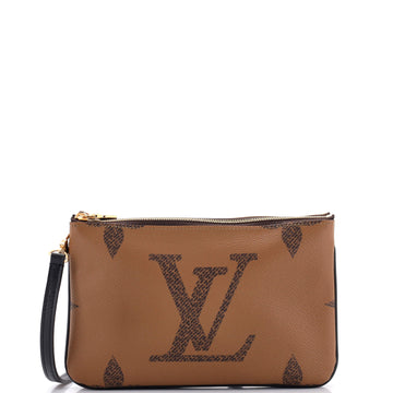 Louis Vuitton Double Zip Pochette Reverse Monogram Giant